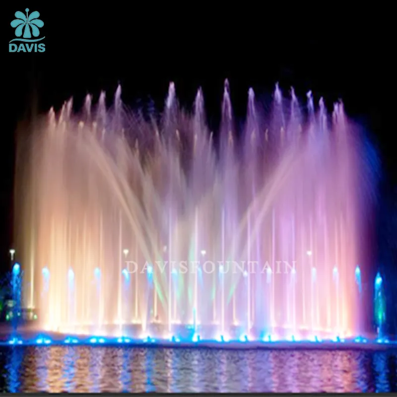 Новый дизайн открытый сад светодиодный свет плавающий танцующий водный музыкальный фонтан для украшения
