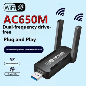 デュアルバンド5GギガビットUSBワイヤレスネットワークカードルーター1300Mbps信号受信機コンピュータ & ラップトップ用テレビ用 - Product Image 4