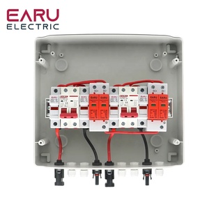 500V 2 entradas 2 salidas 2 cuerdas para sistema de energía solar fuera de la red matriz fotovoltaica caja combinadora solar fotovoltaica Disyuntor de CC