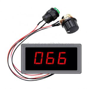 PWM Motor hız kontrol dijital LED ekran ve anahtarı Motor kontrolörü hız regülatörü DC 6-30V 12V 24V 5A - Product Image 2
