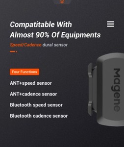 Magene NEW Model H64 Bluetooth4.0 ANT + Heart Rate S3+ <strong>Cadence</strong> <strong>Sensor</strong> for GARMIN Bryton IGPSPORT Computer Running Bike Monitor - Product Image 6