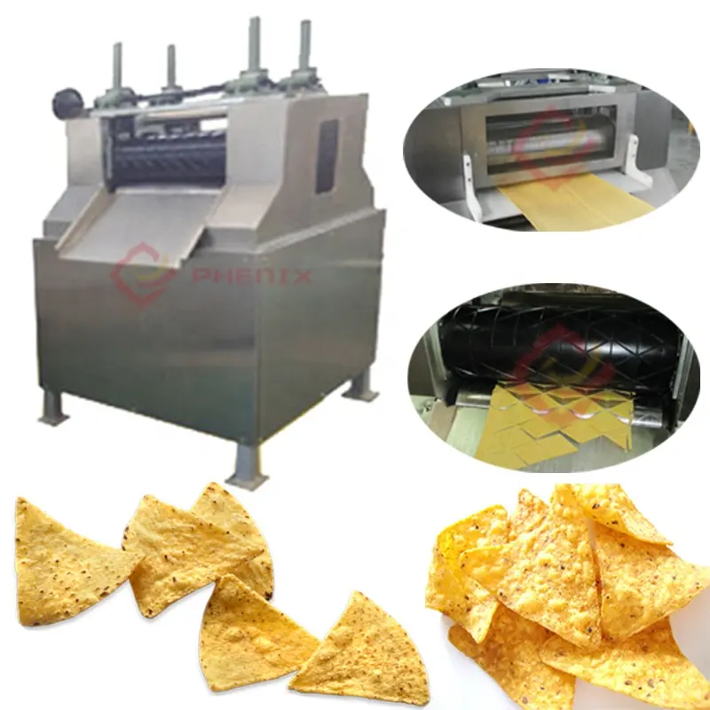 Tipo de alta calidad maíz Doritos Tortilla Chips máquina para hacer aperitivos Doritos máquina cortadora