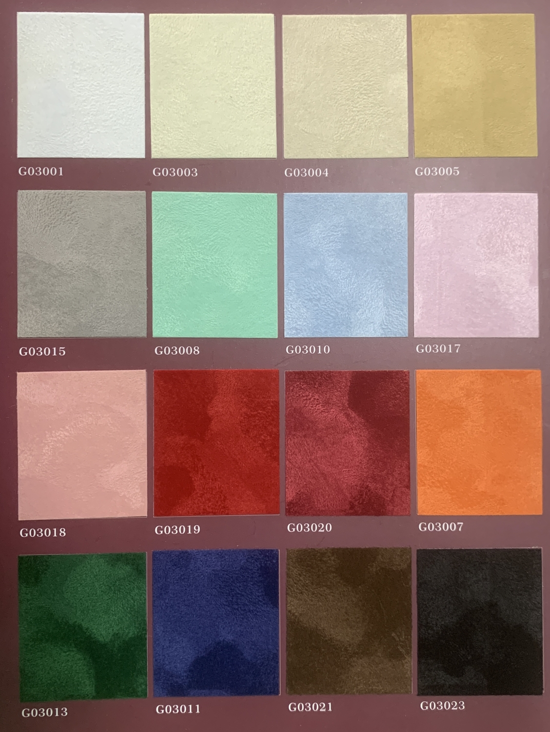 Beaucoup de couleurs carte avavilable choix