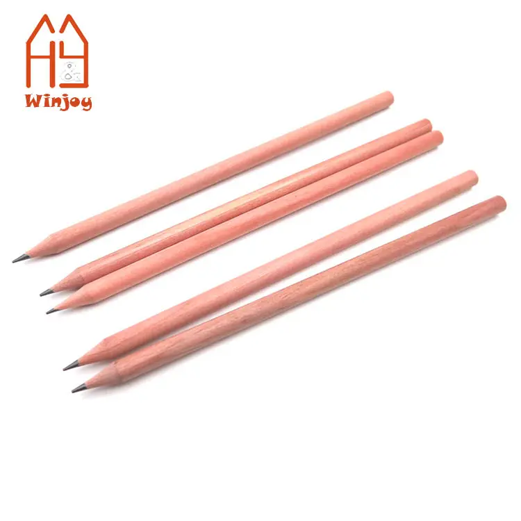 Premium mahogany, cedar pencil no print log red wooden pencils, can be customized printed promotional pencil