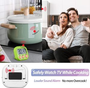 Allarme forte per esercizio cuoco cottura minuti secondo conteggio fino conto alla rovescia grande Display LCD Timer magnetico digitale da cucina - Product Image 2