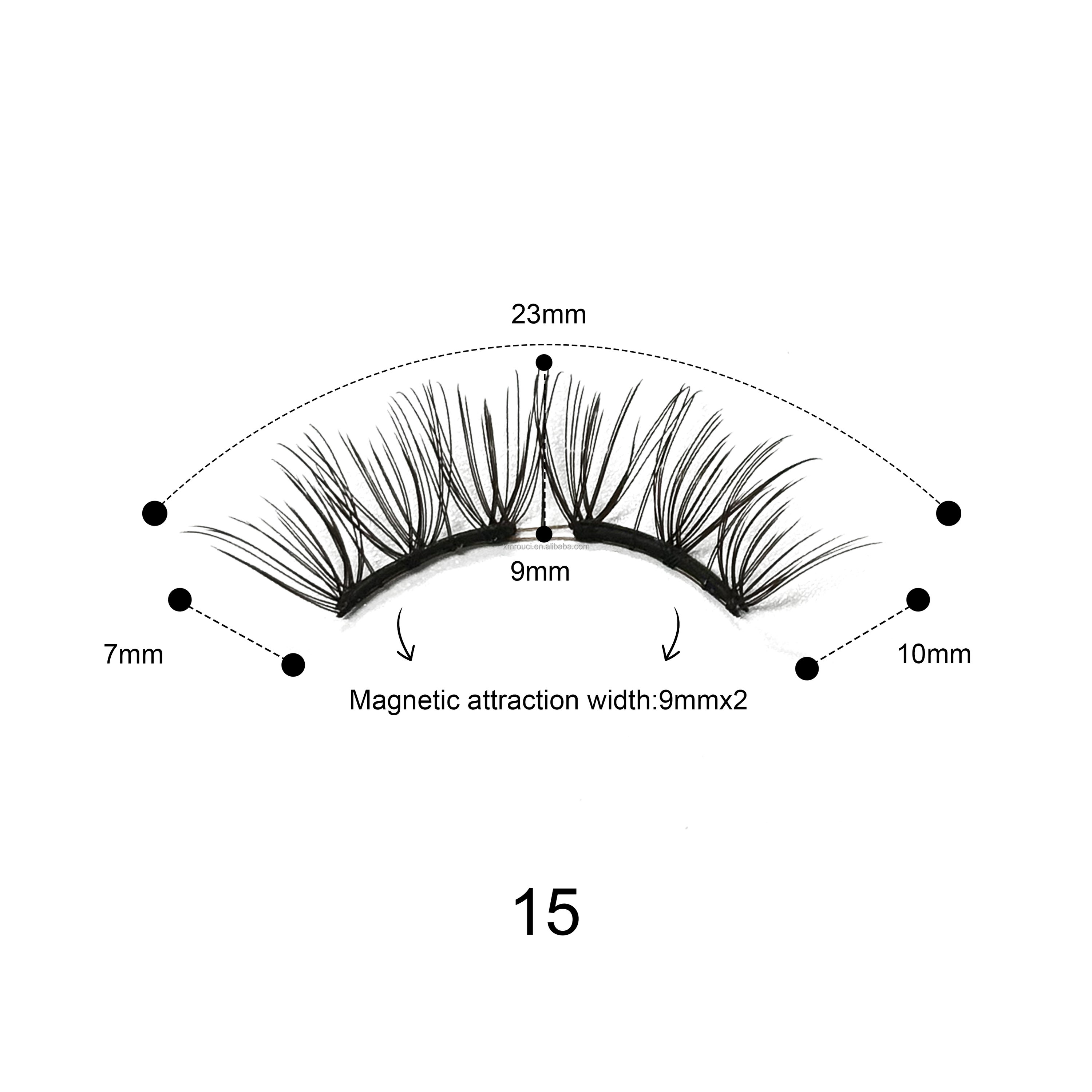 15 Ciglia effetto nebbia soffice