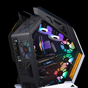 Funda de ordenador King Kong ATX, con ventiladores LED, mango micro ATX Horizontal, gran oferta