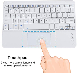 Ustom-miniteclado inalámbrico con Bluetooth 4,0, teclado colorido M9 con panel táctil - Product Image 3