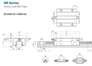 HGW15CC Hg15 HGR15 Flange <strong>Linear</strong> Motion <strong>Guide</strong> Rail Carriage Slide <strong>Block</strong> for Cnc Machine - Product Image 6