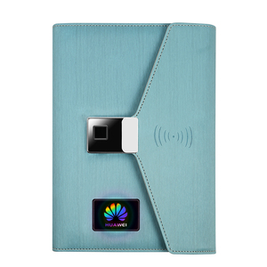 Bloc de notas con carga móvil, diario A5 con logotipo personalizado, regalo de empresa, organizador multifuncional, libro, bloqueo de huellas dactilares, cuaderno - Product Image 1