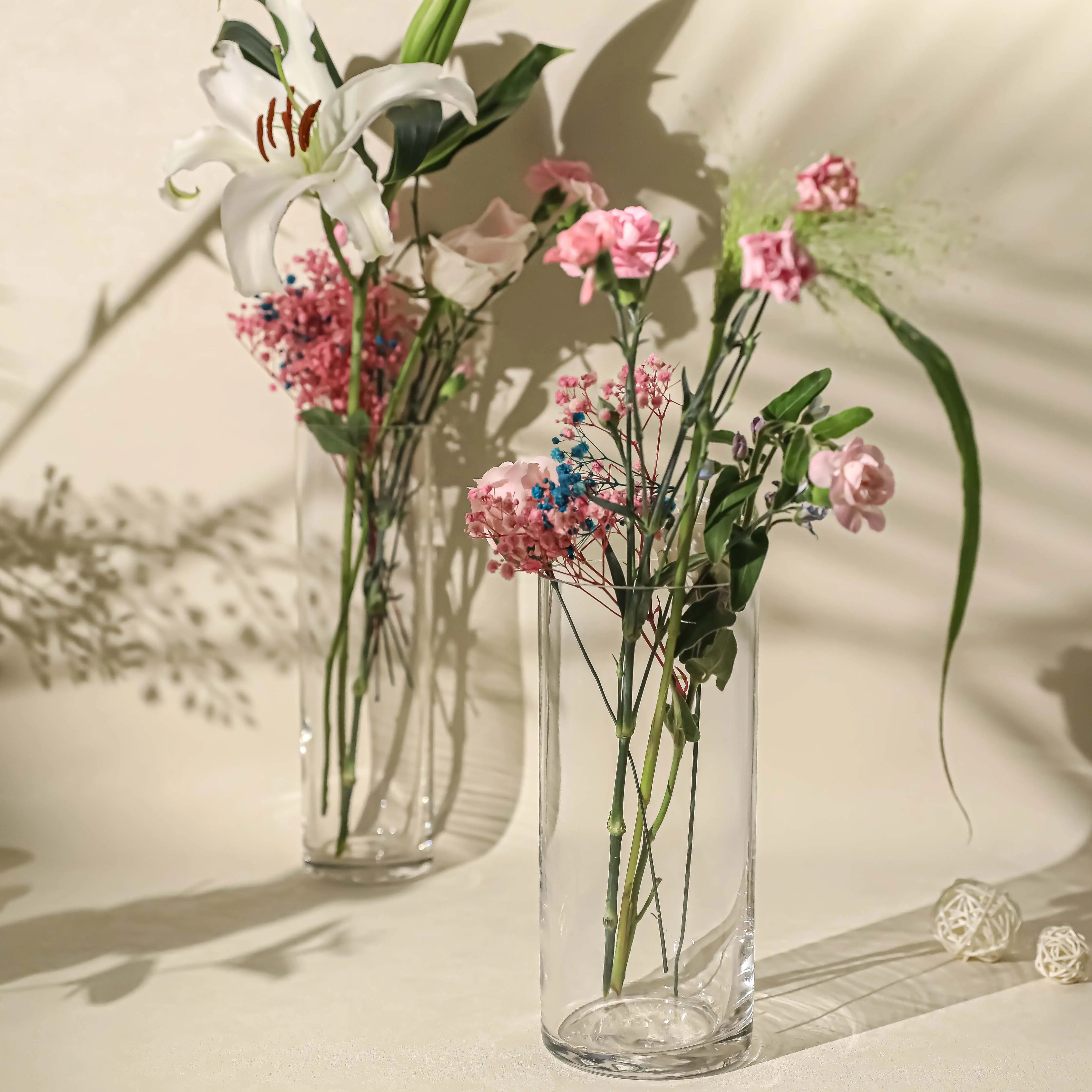 आधुनिक स्पष्ट गिलास बड फूलदान थोक शास्त्रीय सस्ते ग्लास फूल vases के लिए घर कार्यालय और शादी की सजावट