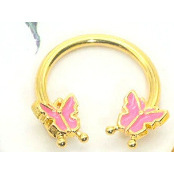 Golden Pink Butterfly