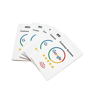 Grifo de código QR programable personalizado para revisar tarjetas de Google 13,56 Mhz PVC NFC Tarjeta de reseñas de Google - Product Image 1