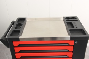 重型汽车修理可锁定7抽屉红色滚动工具柜，用于车库存放 - Product Image 4