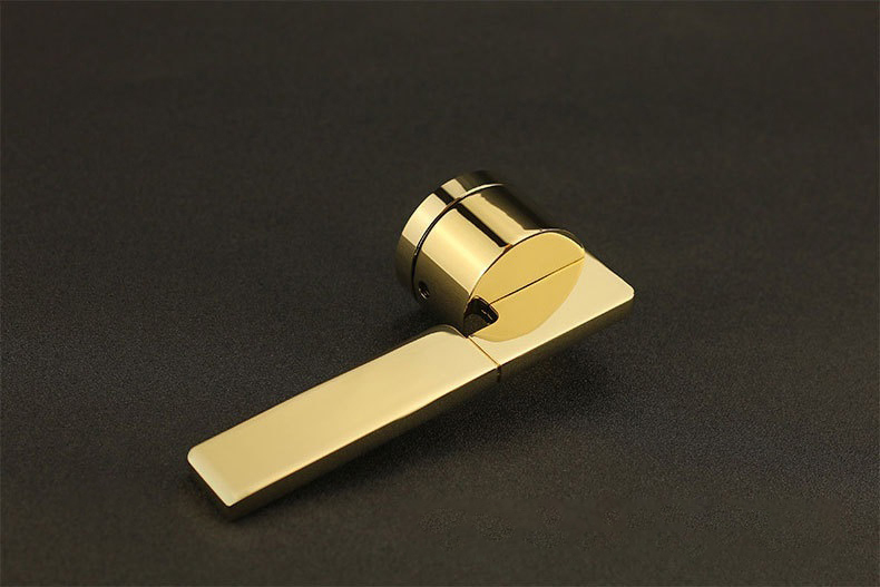 New Italy Hot Sale Hotel Room Design Zinc Alloy Gold Lever Door Handle Mortise Door Lock
