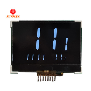 Prezzo a buon mercato personalizzato 5v 3v mono va negativo schermo senza controller cog 7 segmento 7 segmento display lcd con retroilluminazione per la temperatura