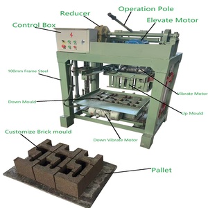 Low Price for QT4-2B Concrete Hollow Brick Making <strong>Machine</strong> Semi-<strong>automatic</strong> Cement Hollow <strong>Block</strong> Brick Making <strong>Machine</strong> <strong>Line</strong> - Product Image 1