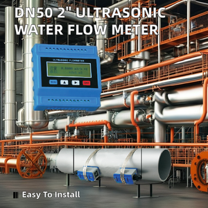 DN50เครื่องวัดการไหลของน้ำจอ LCD ดิจิตอลอัลตราโซนิก2นิ้วเครื่องบันทึกข้อมูลเซ็นเซอร์ RS485สำหรับน้ำมันเชื้อเพลิงน้ำร้อนปรับแต่งได้ - Product Image 2