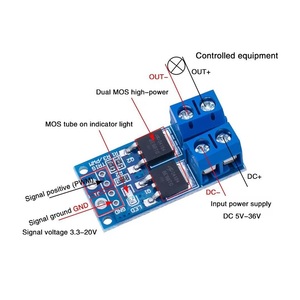 15A 400W MOS FET tetik anahtarı sürücü modülü Arduino için PWM regülatörü kontrol paneli