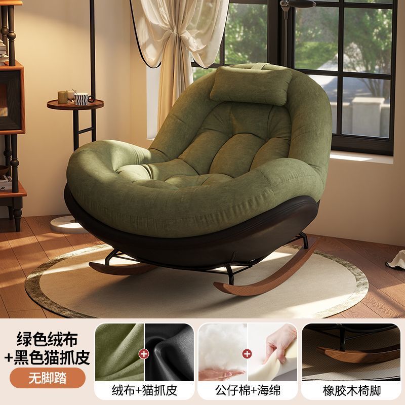 Base en cuir patte de chat noir avec coussin en velours vert