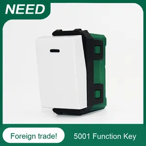 Single Control Function Key Module Supply Wall <strong>Switch</strong> Accessories-5001 120/118 Appearance Model One Glass <strong>Switch</strong> for EU UK US