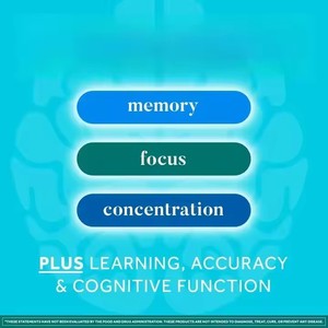 <strong>Brain</strong> Supplement for <strong>Memory</strong> Vitamins B6, B12, Phosphatidylserine 30 Capsules - Product Image 2