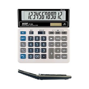 CT-868 12-Bit <strong>Digital</strong> Desktop Calculator Battery Operated Multi-Purpose for Office Accounting and Calendar Made of Plastic - Product Image 1