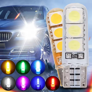 T10 5050 6SMD <strong>Led</strong> Bulbs Car Clearance Lamp W5W High Temperature Resistant Silicone Width Indicator Light License Plate Light