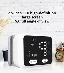 Dijital akıllı otomatik bilek kan basıncı monitörü BP makinesi metre tansiyon aleti otomatik Tensiomtros modeli manşet plastik - Product Image 3