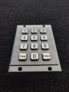 Giá rẻ 12 phím kiểm soát truy cập hệ thống cửa kim loại bàn phím - Product Image 2