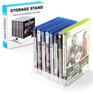 PS5 için PS4 için PS3 için PS2 Xbox için 360 Xbox One serisi X serisi SX BlueRay diskler raf braketi tutucu standı organizatör oyunu - Product Image 2