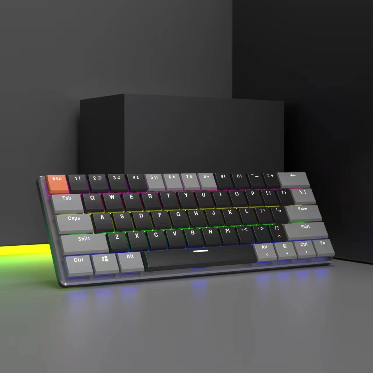 Black Gray Orange