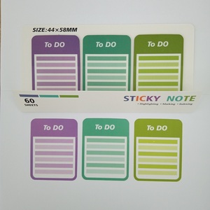 Venta al por mayor de notas adhesivas de PET de 1,73x2,28 pulgadas, Bloc de notas autoadhesivo, planificador diario, compras, eventos, lista de tareas pendientes, Memo para estudiantes - Product Image 4