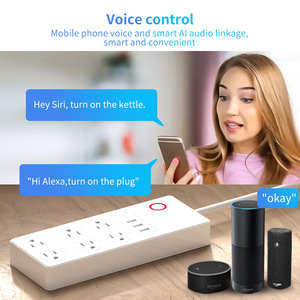 Alta calidad Smart Home Multi-Outlet Power Strip WIFI Conectividad Control remoto Temporizador inteligente Interruptor Enchufes - Product Image 3
