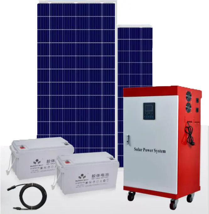 Tùy biến technology1kw 10KW 100kwcomplete nhà năng lượng mặt trời hệ thống điện tấm pin mặt trời với pin và biến tần