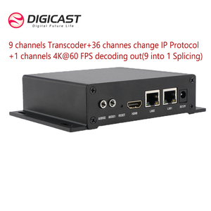 DIGICAST UDP to HLS Transcoder IPTV Video H264 to H265 HEVC Codec 9 canali RTMP Transcoder - Product Image 6