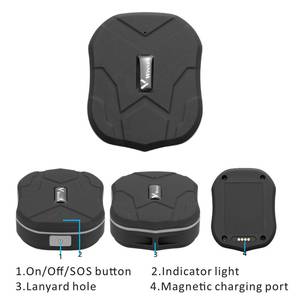 TKSTAR Mini portátil TK905 Magnet Car <span class=keywords><strong>GPS</strong></span> Tracker Idosos e CriançaDispositivo de rastreamento com botão SOS PC e APP online grátis