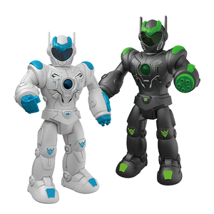 Robot giocattolo intelligente per bambini motorizzato elettrico che cammina regolabile braccia Robot con luce e suono giocattolo interattivo per giocare - Product Image 3