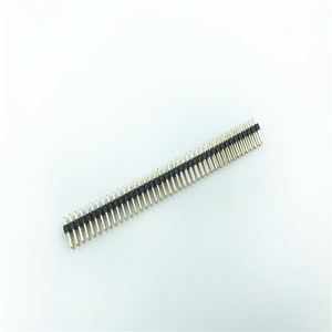 2.54mm pitch pin header 2*40Pin Way Header pin connettore maschio intestazione DIP singole doppie file diritta connettori PCB maschio - Product Image 1