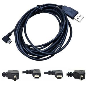 OEM 90 度左右直角迷你USB 5 针连接器 4 根导线剥离开口端电缆 - Product Image 5