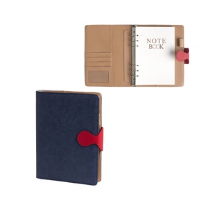 Carpeta de cuaderno de hojas sueltas A5, carpeta de cuaderno con cubierta de cuero PU, carpeta de anillas con Logo, diario, cuaderno planificador - Product Image 1
