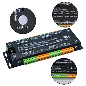 LED sensore di luce scala Controller DC24V 32 automatico sensore di movimento a induzione Anti-corto circuito LED Controller di illuminazione a strisce - Product Image 4