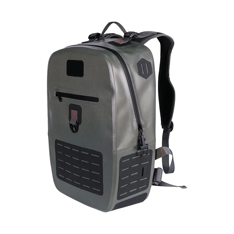 Mochila personalizada impermeável seca, mochila feita em tpu com revestimento de nylon gag 840d para caça e ao ar livre