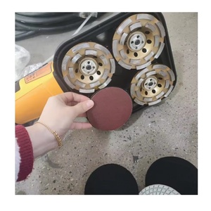 高效新型小型手持式四头混凝土地面研磨机木材砂光机