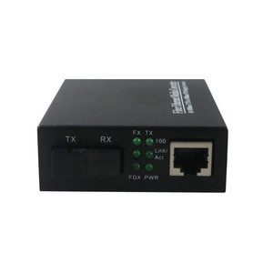 10/100/1000 M SC 1310nm 20千米以太网金属 4 端口光纤到射频介质转换器 - Product Image 3
