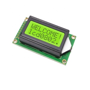 0802 LCD-Modul 8x2 Zeichen Blau/Gelb Bildschirm 0802LCD-Modul 3,3 V / 5V LED LCD-Hintergrund beleuchtung für Arduino Diy Kit