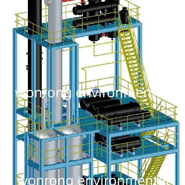 Nouvelle technique de recyclage des déchets, huile moteur d'occasion, Machine de raffinage, usine d'huile de Distillation