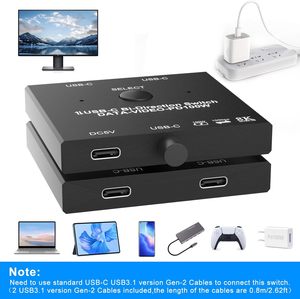 120g USB-C Bi-Direction <strong>Switch</strong> <strong>Video</strong> Equipment 8K@30Hz, 5K@60Hz, 4K@120Hz/60Hz Resolution for <strong>Audio</strong> Use PD <strong>Video</strong> DATA <strong>Switch</strong> - Product Image 3