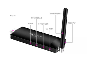 Ott-Dispositivo de TV inteligente Android HD-MI, Dongle con WIFI, sistema operativo Android 7,1 para Banner publicitario/número de llamada - Product Image 4