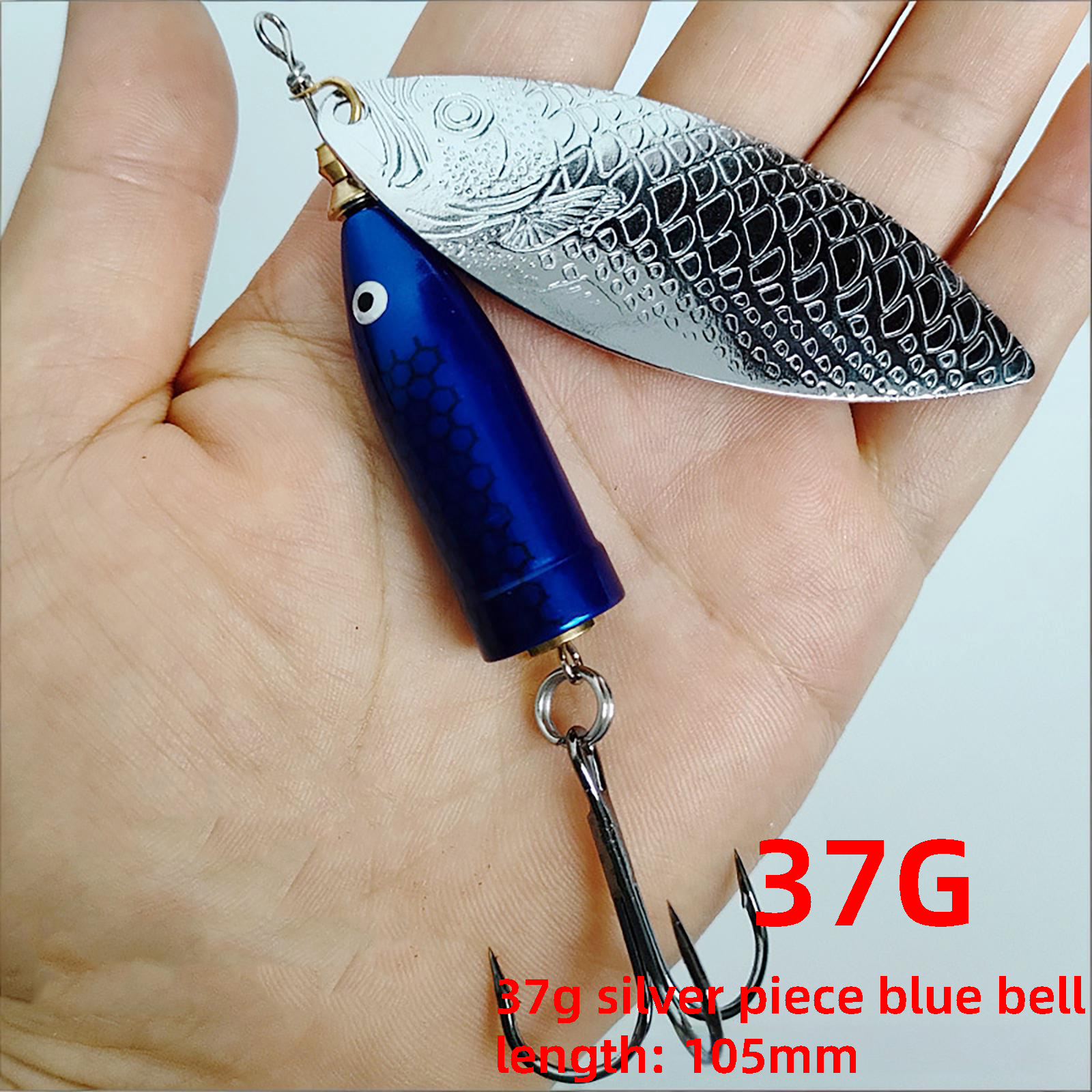 Pièce en argent 37g cloche bleue